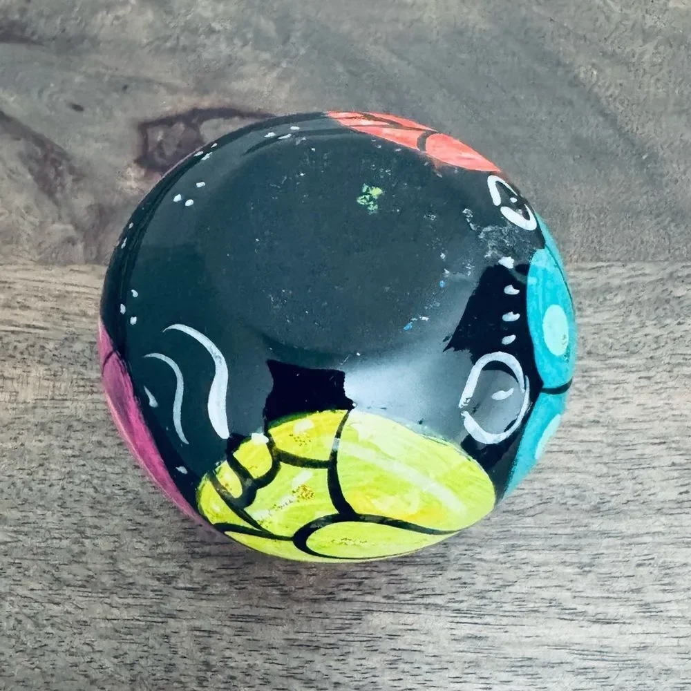 Mexican Pottery Floral Jar Vase